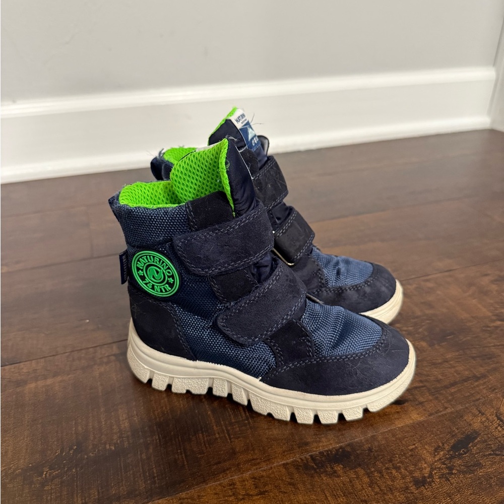 Naturino Blue Suede and technical fabric boots - size 28 (11 US)